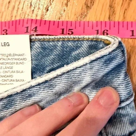 Clockhouse C&A Cargo Jeans NWT EU 40 Light Wash Wide Leg Baggy Denim - Picture 7 of 8